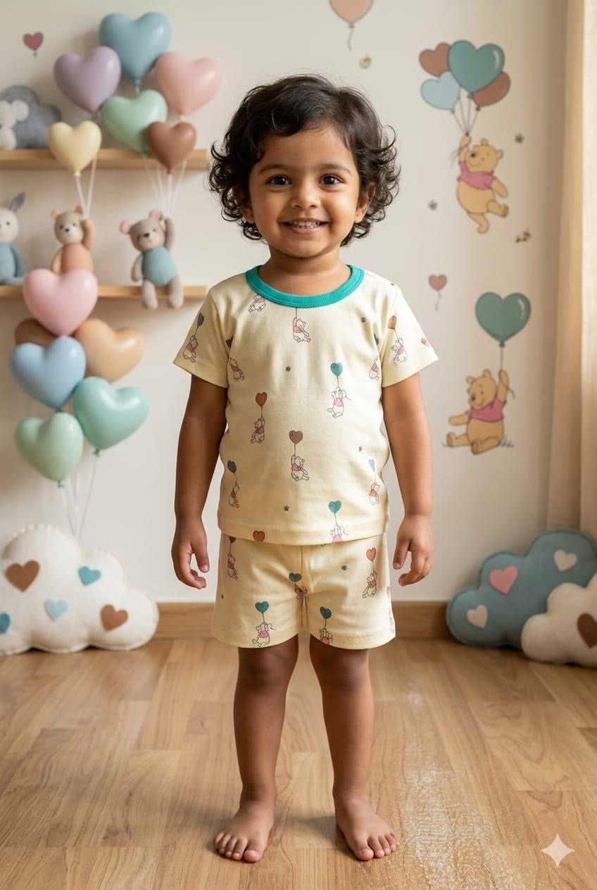 Flying teddy Short set (6-12 months)