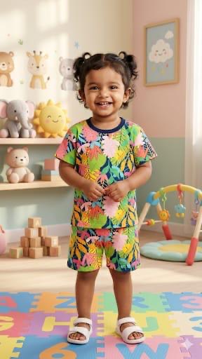 Colourful Short set (6-12 months)
