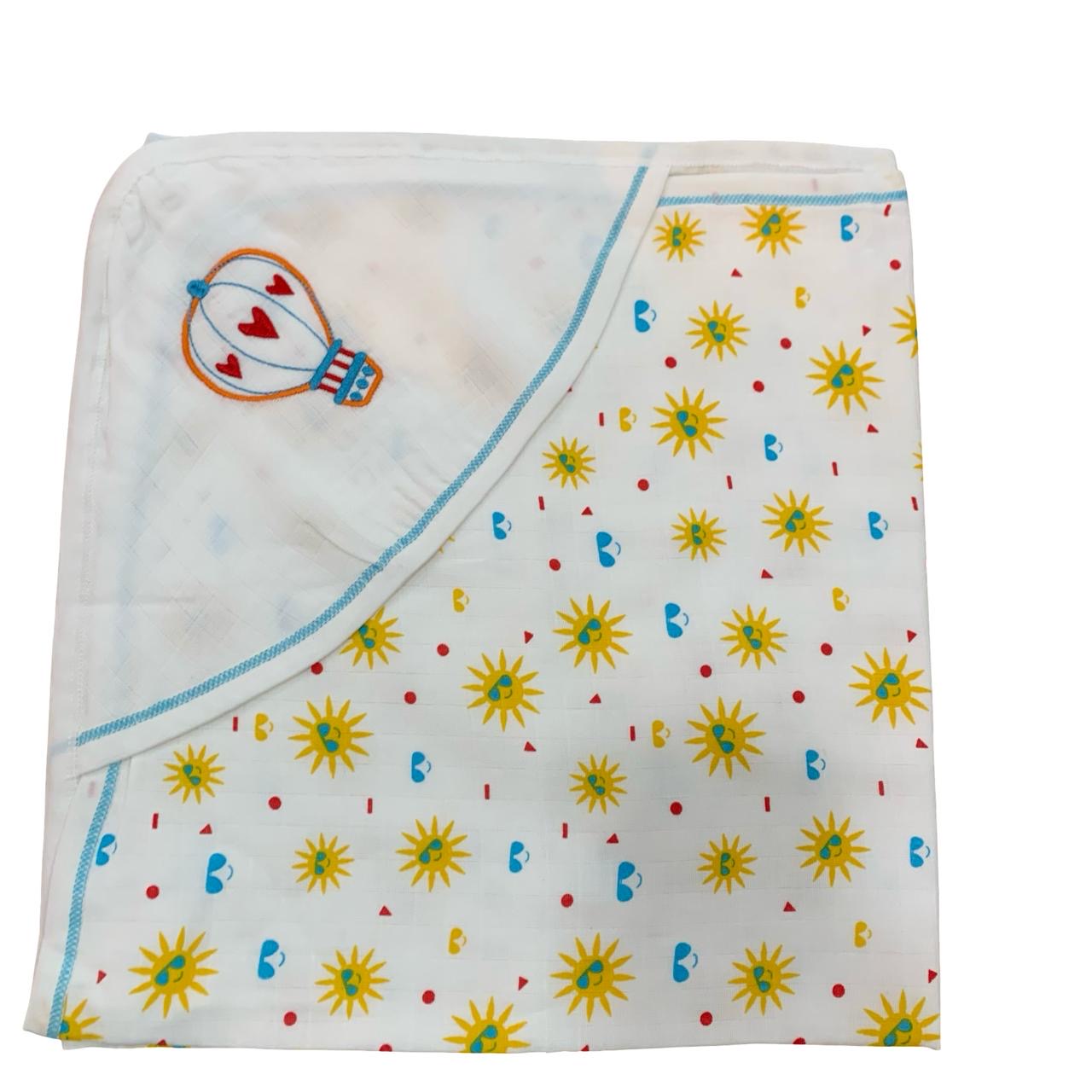 Sun interlock cotton hooded towel(70*70)