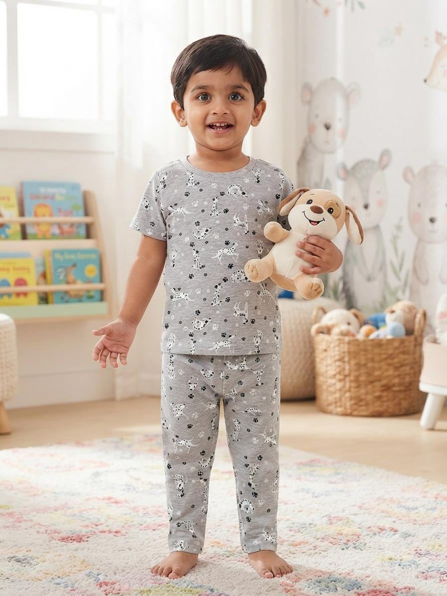 Grey Top & bottom set (6 months- 3 years)