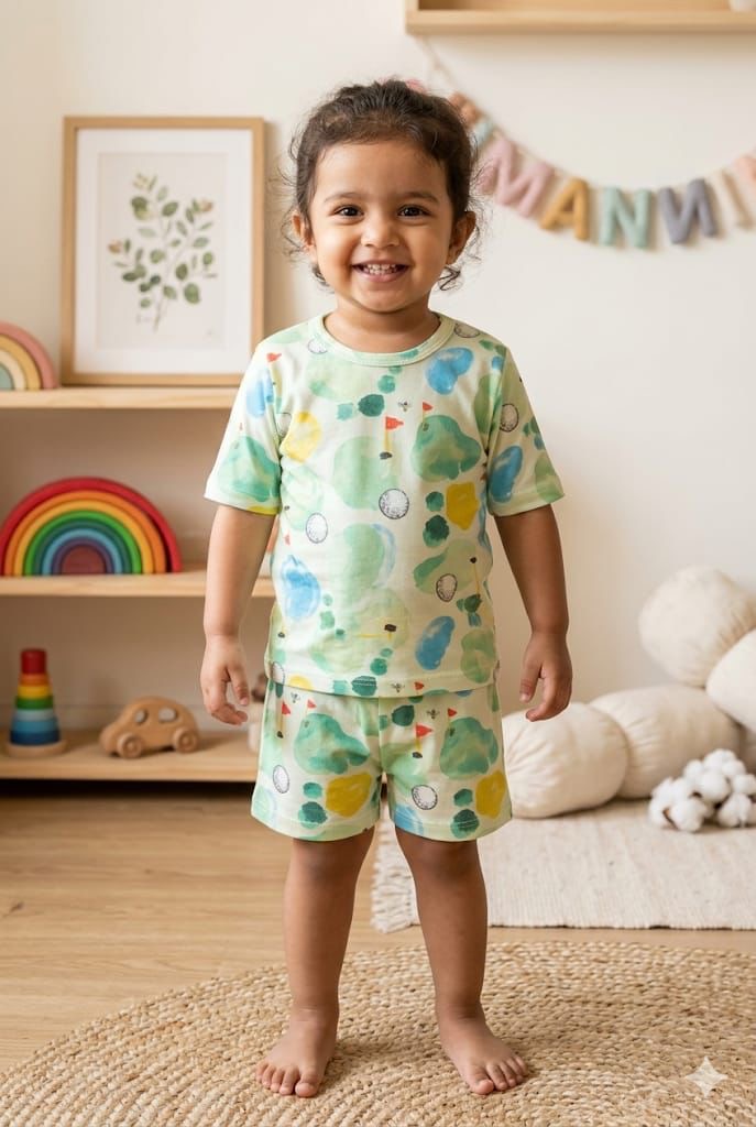 Dots Sleeveless Short set (1- 3 years)