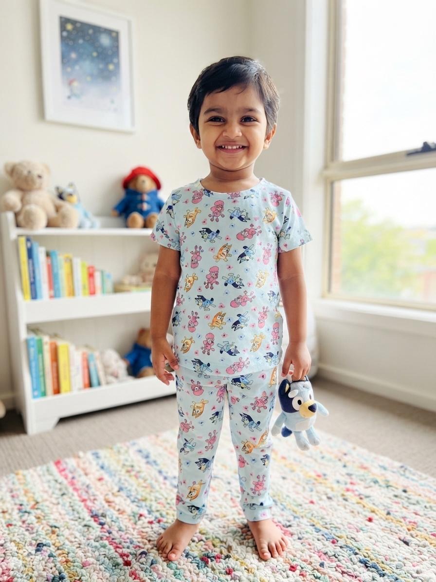 Cartoon Top & bottom set (6 months-3 years)
