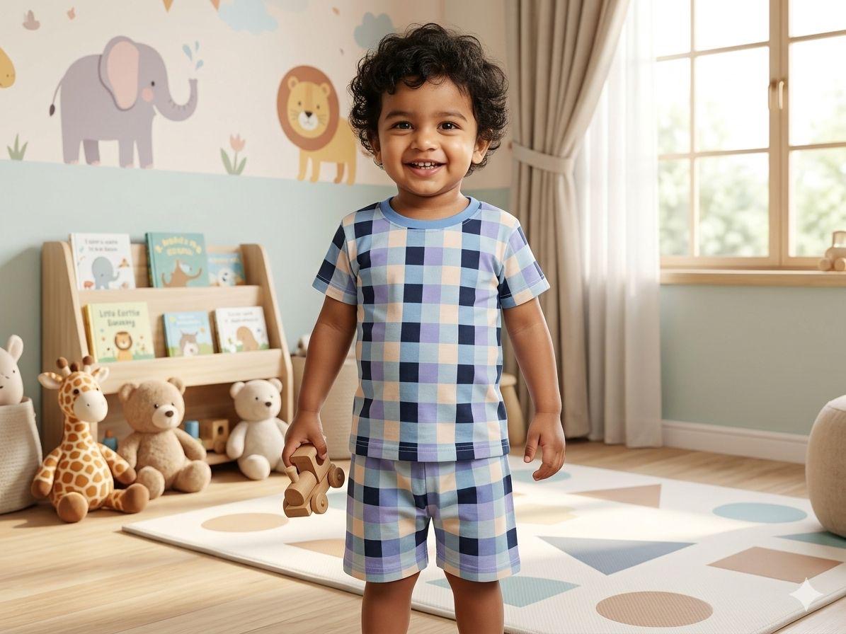 Checks Short set (6 months- 2 years)