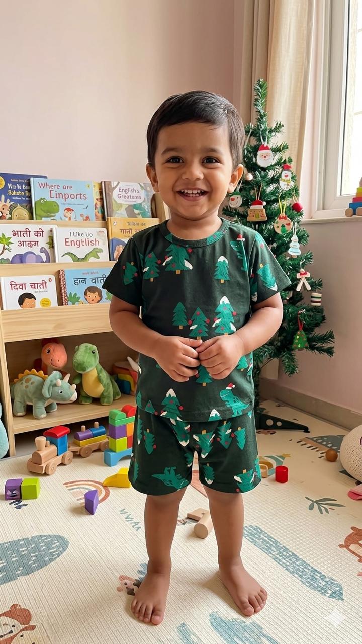 Green & black Short set (6 months- 3 years) – The Firstdate Clothing Store  by Ranjani Suresh