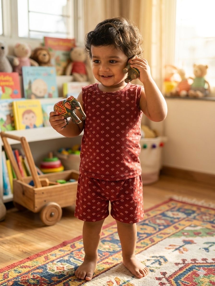 Brown light short set (3-4 years) CodeAs