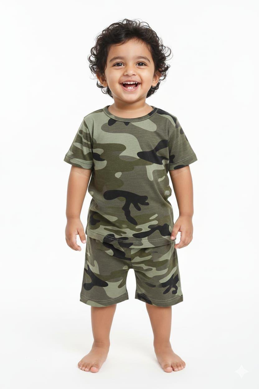 Army Short set (6-12 months)