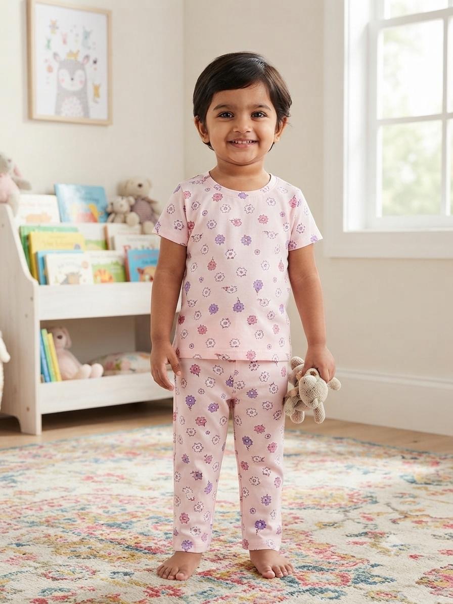 Pink Top & bottom set (6 months-3 years)