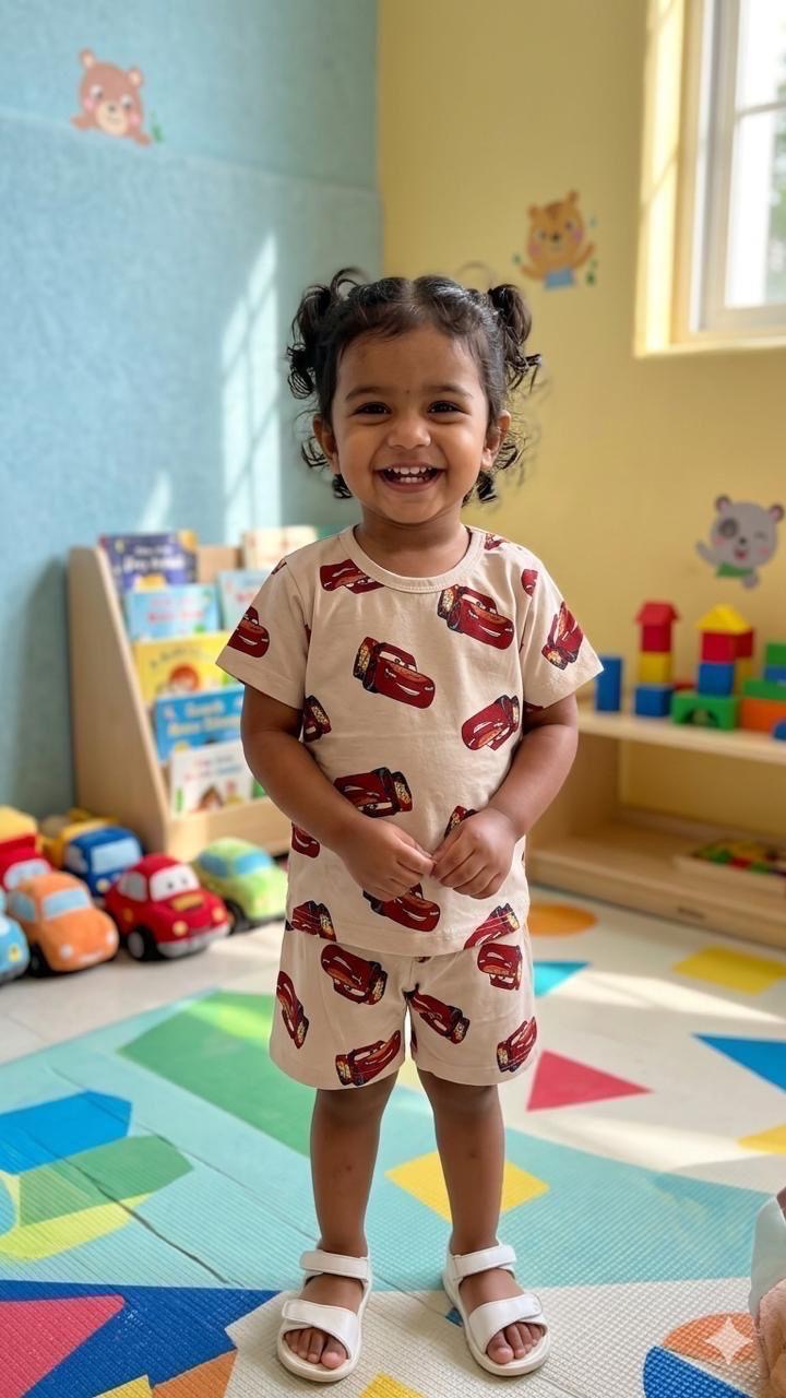 Red car Short set (6-12 months)