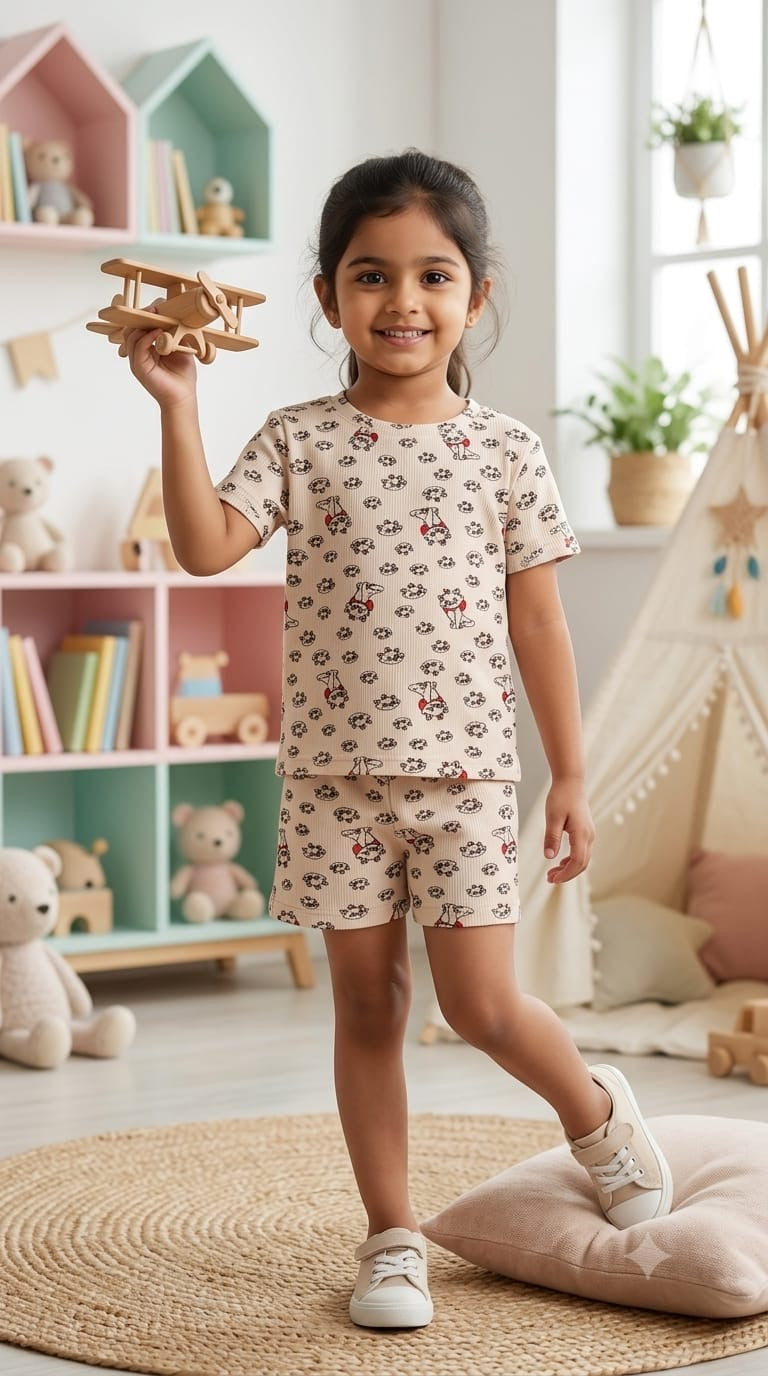 Kitty Short set (1-6 years )Code:SA