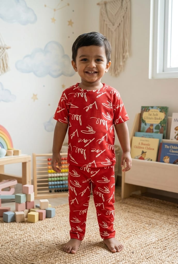 Love ribbed Coord set (1-6 years )Code:SA