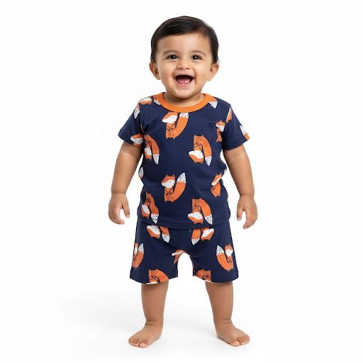 Orange squirrel Short set (3 Months-3 Years)