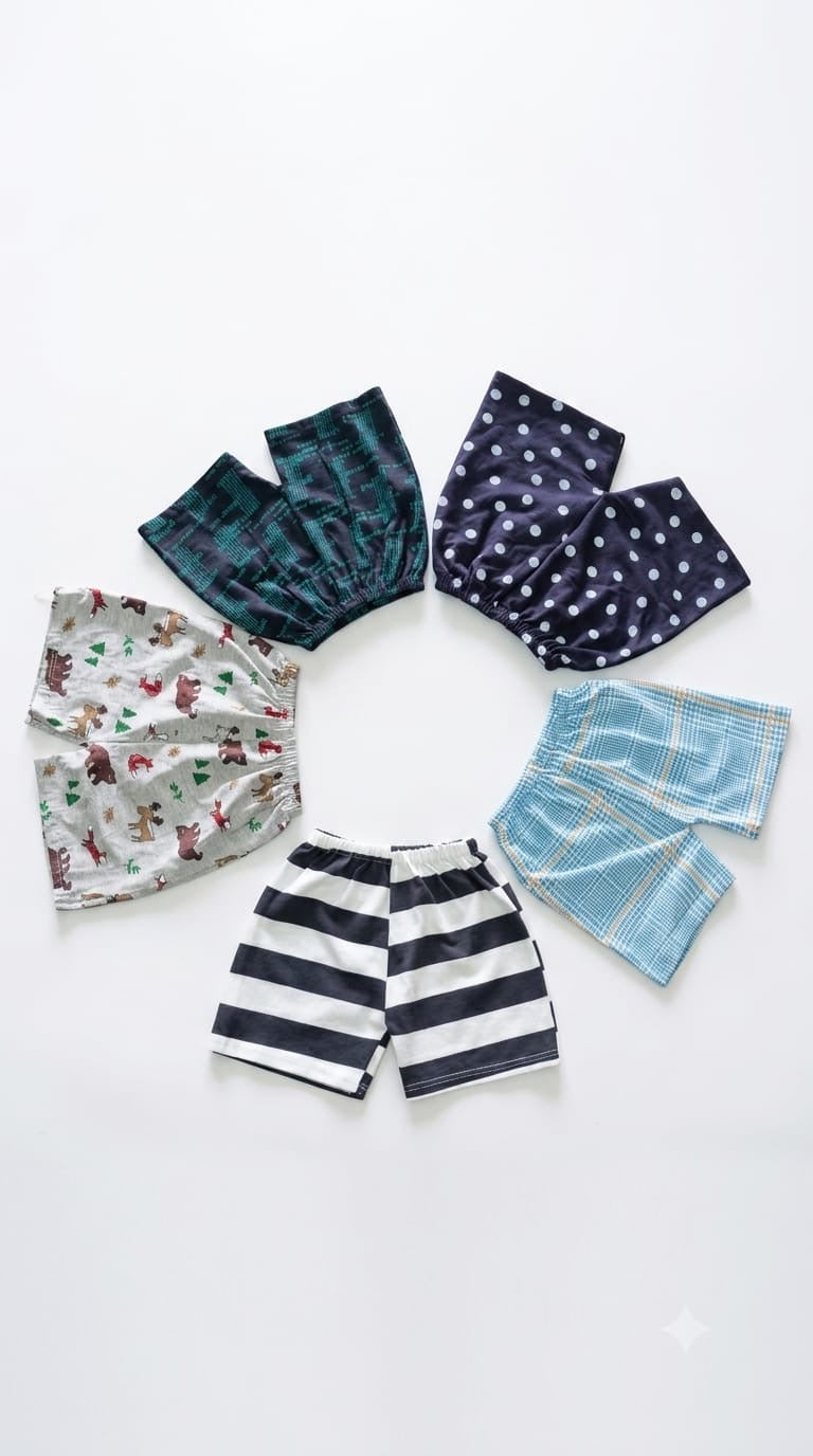 Assorted design  –Short   Random Design – ₹30  -(2-3  year)
