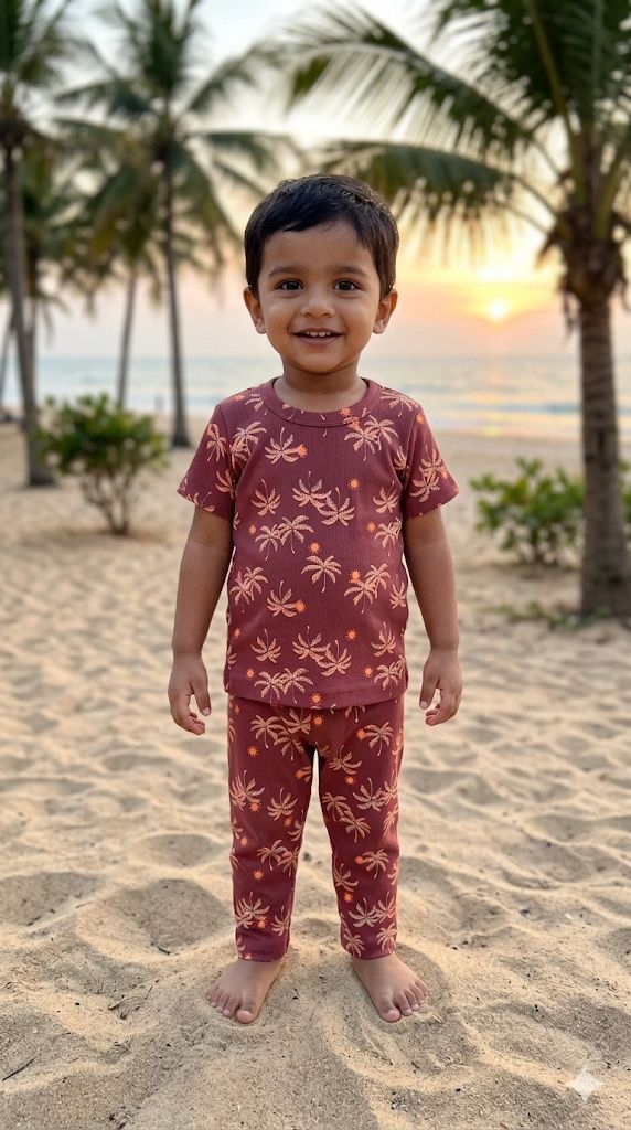 Beach Top & bottom  set (6 months-3 years)