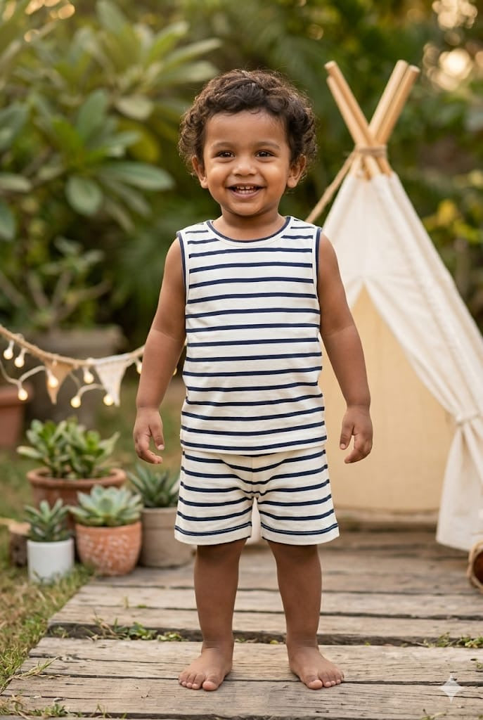 Black white short set (2-4 years) CodeAs