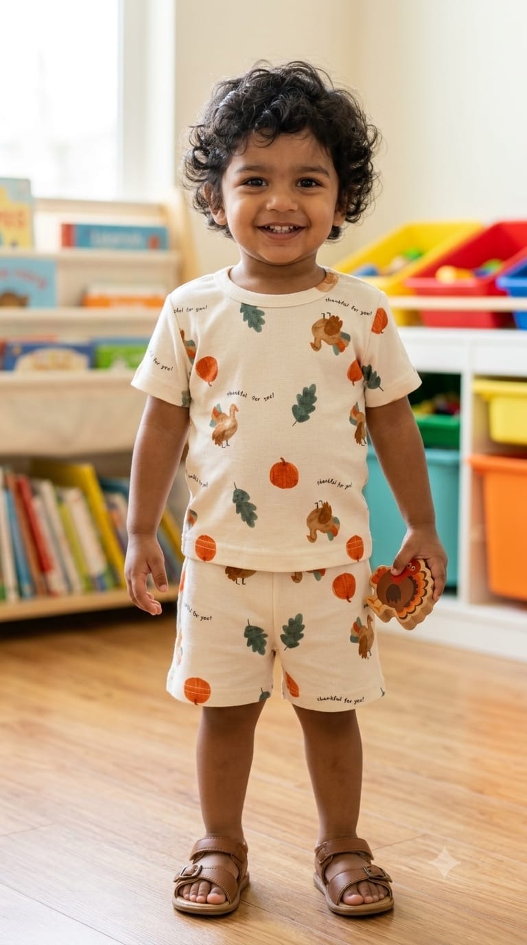 Pumpkin Short set (1-3 year)