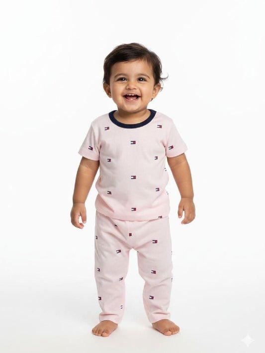 Pink Top & Bottom set (6 months-2 years )