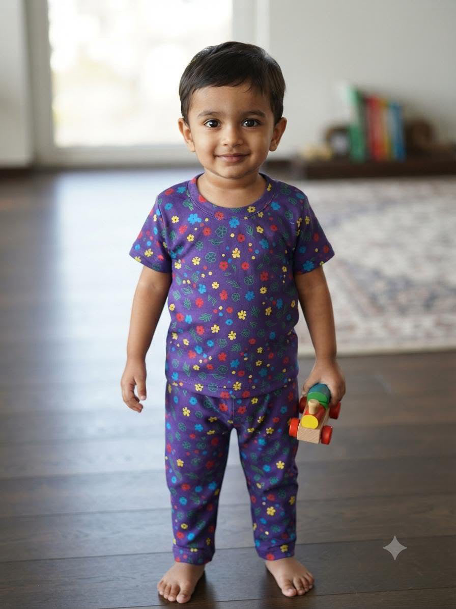 Colourful Top & bottom set (6 months-3 years )