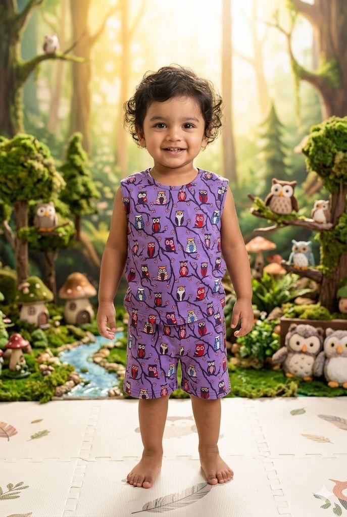 Assorted design  –Short Set    Random Design – ₹99 -(3-4 years)