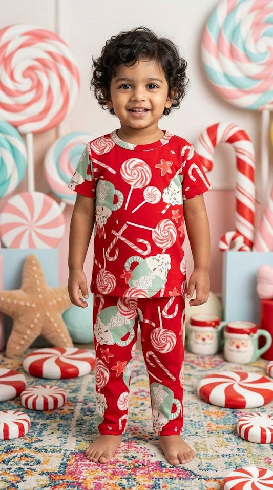 Red Top & bottom  set (6 months-3 years)