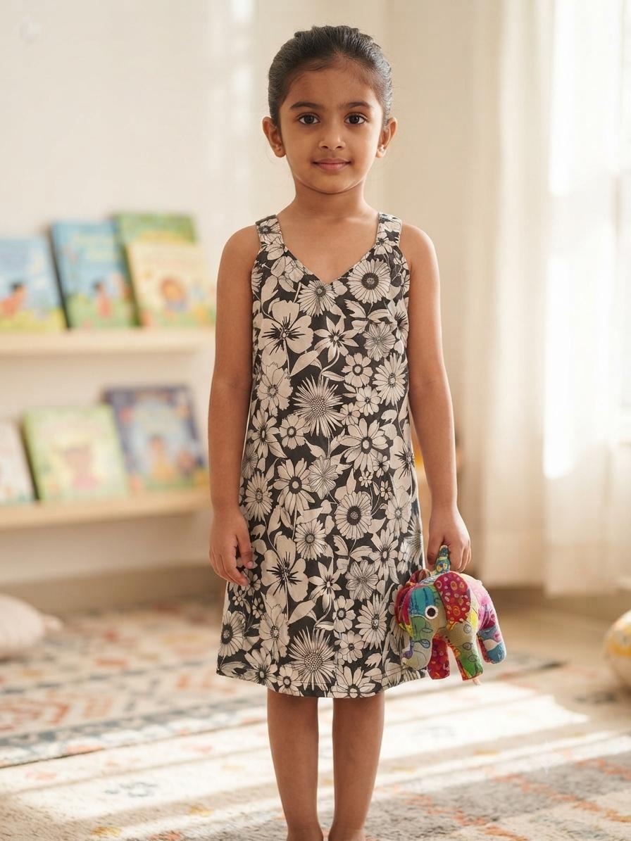 Assorted design  –Frock  Random Design – ₹89  -(4-5 year)