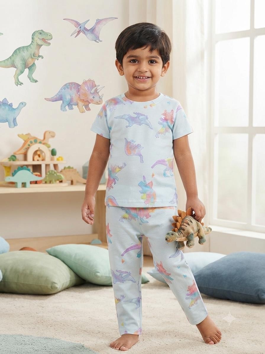 Dino Top & bottom set (6 months-3 years   )