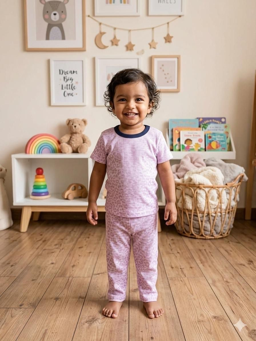Purple Top & bottom set (6 months- 3 years)