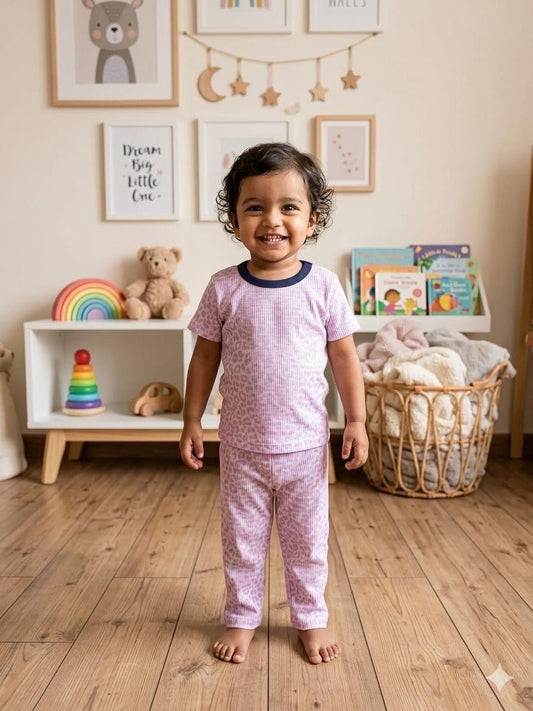 Purple Top & bottom set (6 months- 3 years)