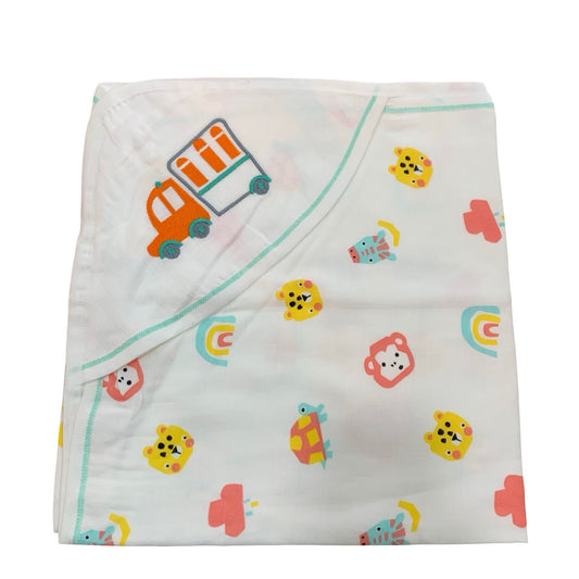 Truck  2 muslin hooded towel(70*70)