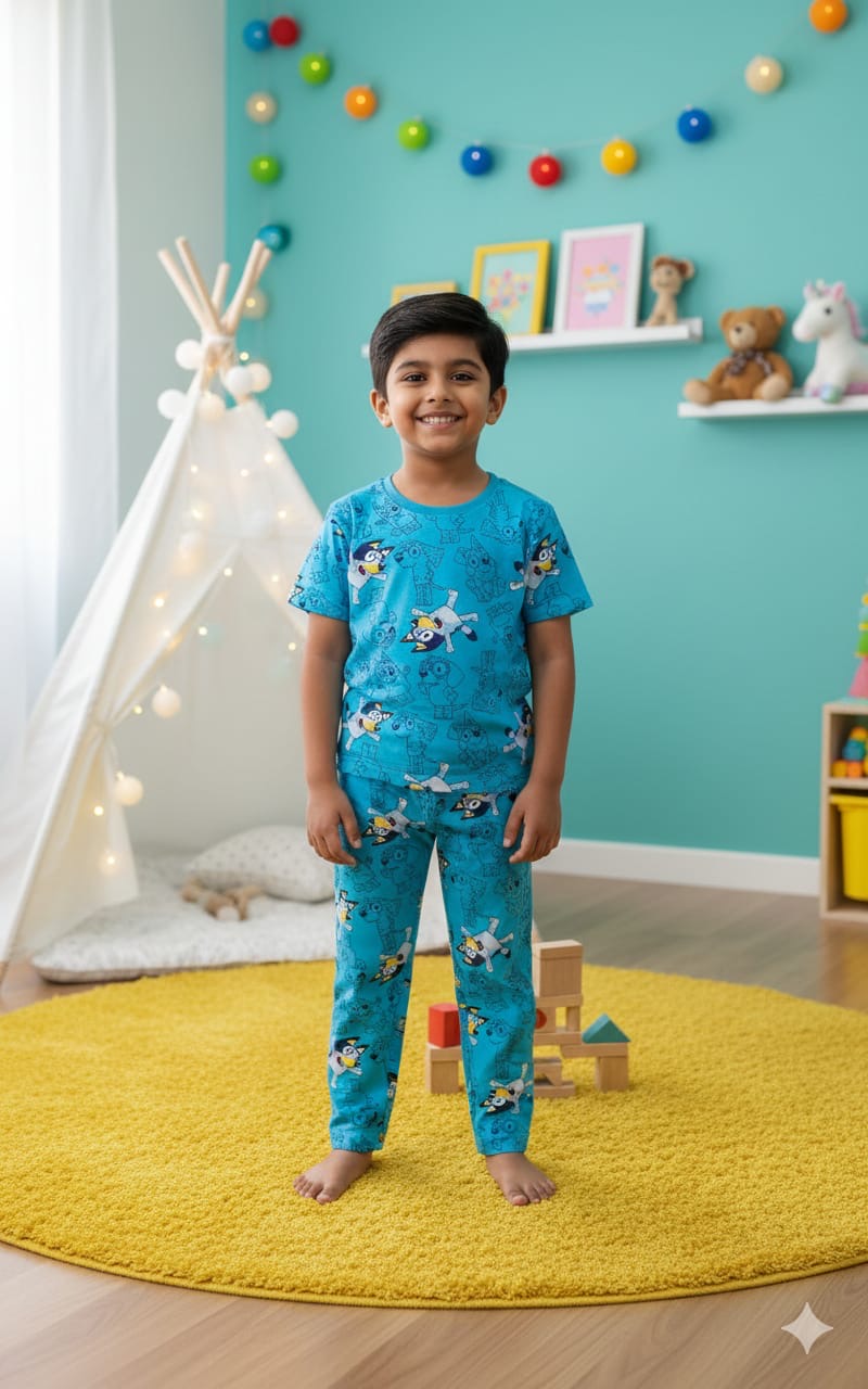 Cartoon Top & bottom set (3-10 years)