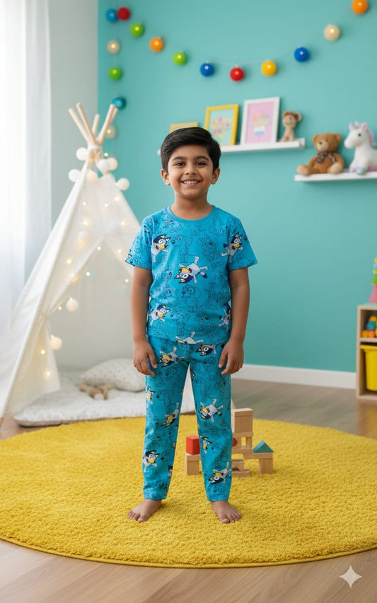 Cartoon Top & bottom set (3-10 years)