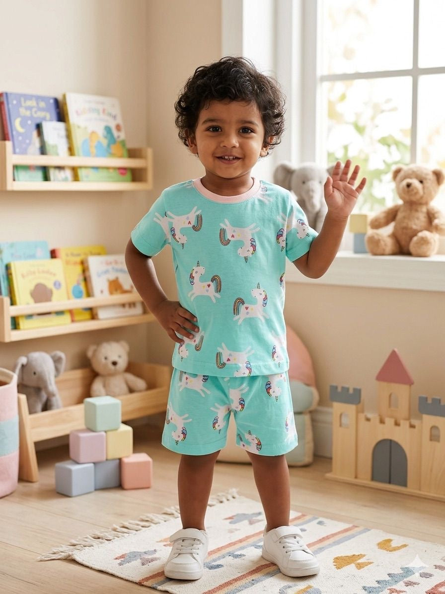 Unicorn Short set (6 months- 3 years)