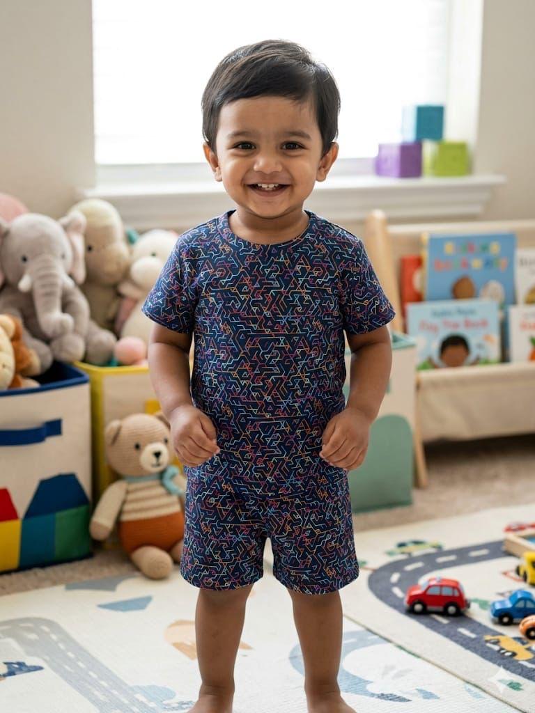 Assorted design  – Short Set    Random Design – ₹99  -(6 months - 4 year)