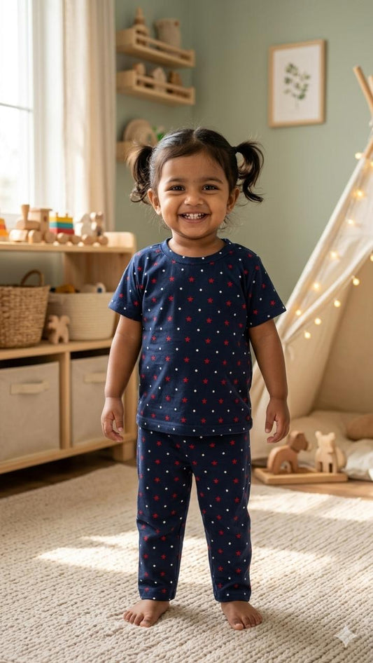 Stars Top & bottom  set (6 months-3 years)