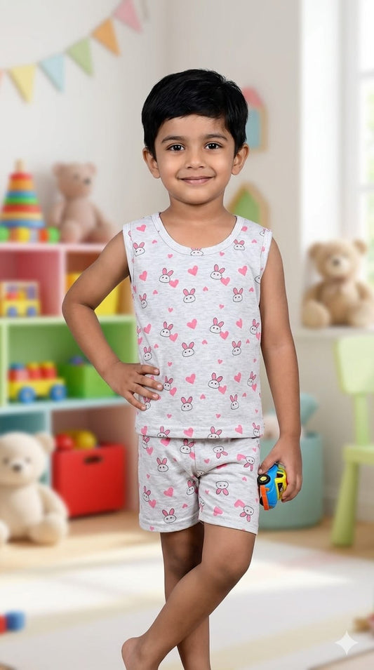 Grey short set (6 months-4 years) Code:As