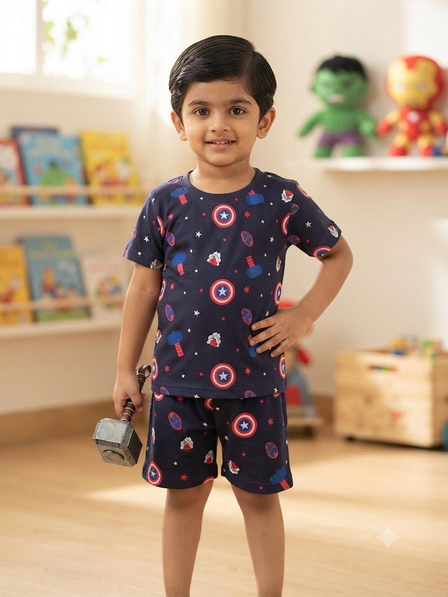 Blue  First Date Premium Short Set (6 months-4 years)