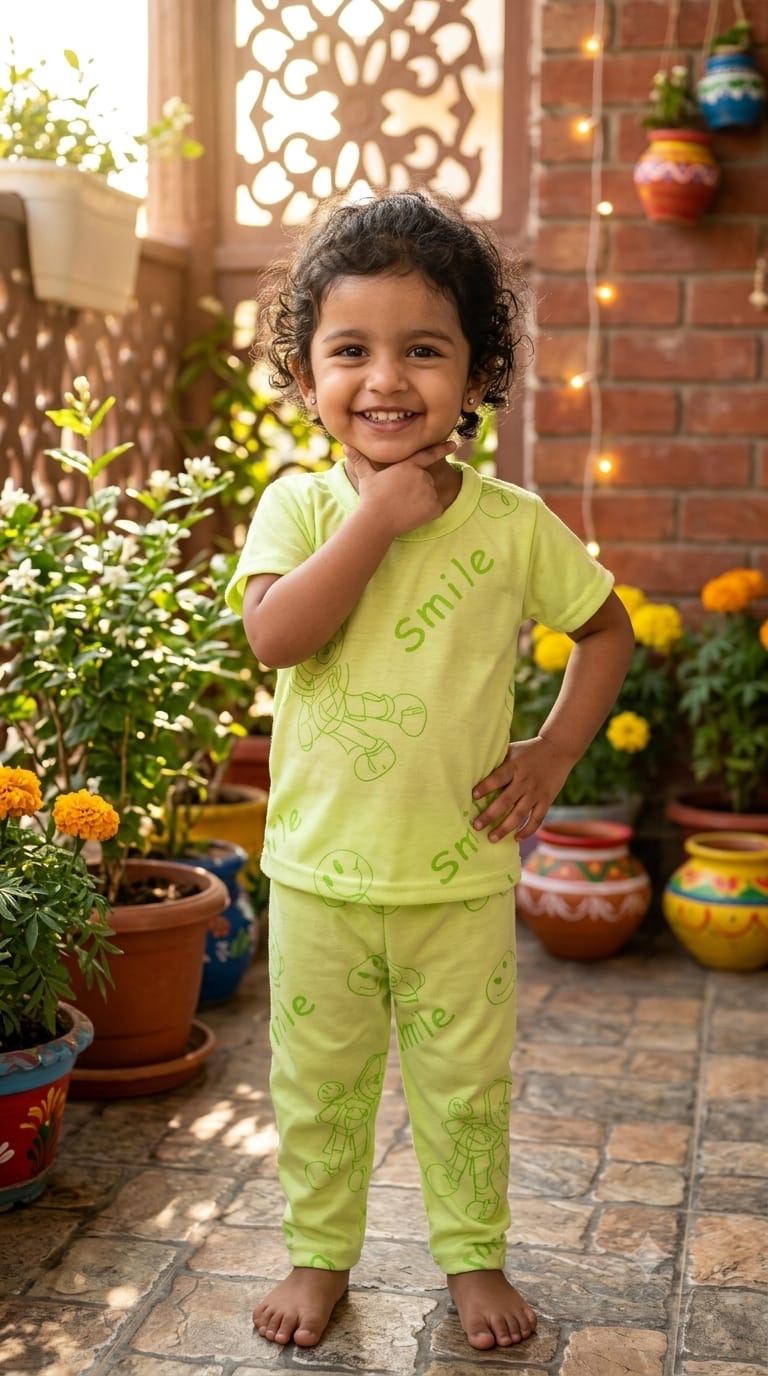 Smile Top & bottom  set (6 months-3 years)