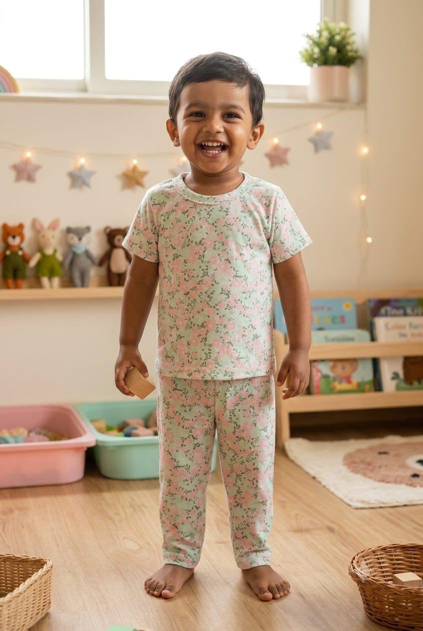 Floral  Top & bottom set (1-3 year)