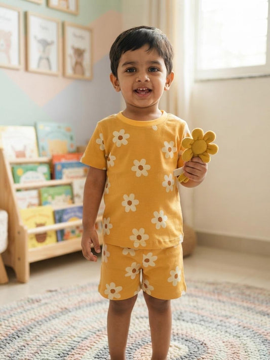 Yellow  short set (1-3 years)