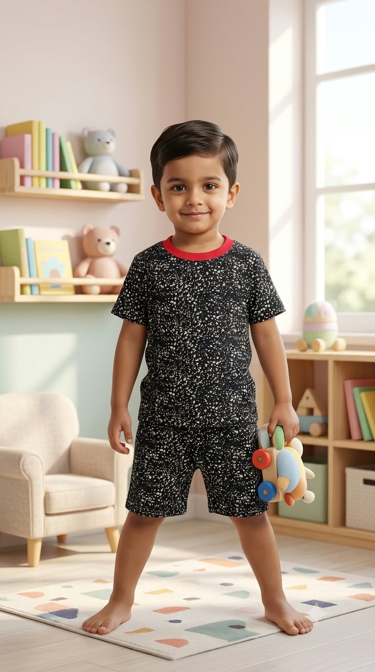 Black Short  Set (1-2 year )