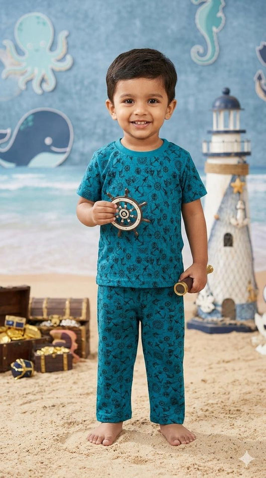 Blue arrow Top & Bottom  set (1- 3 years)