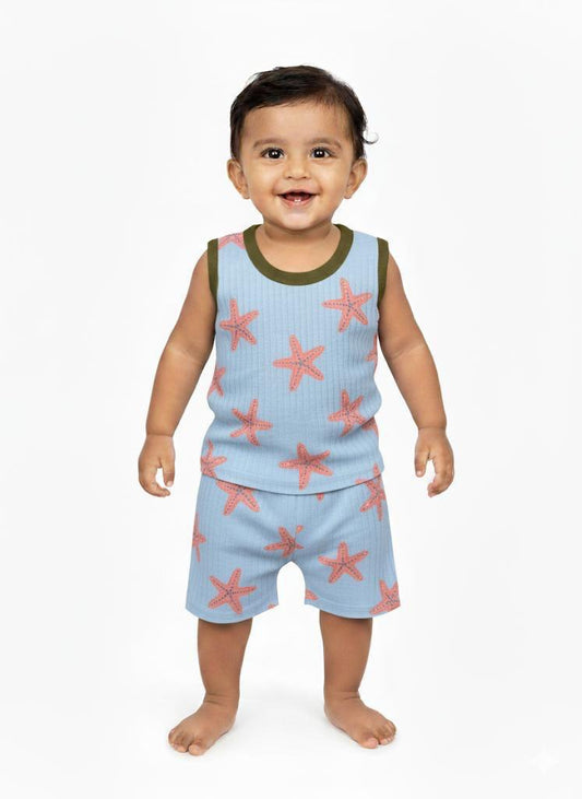 Assorted design  –Short Set    Random Design – ₹89  -(6 -12 months)