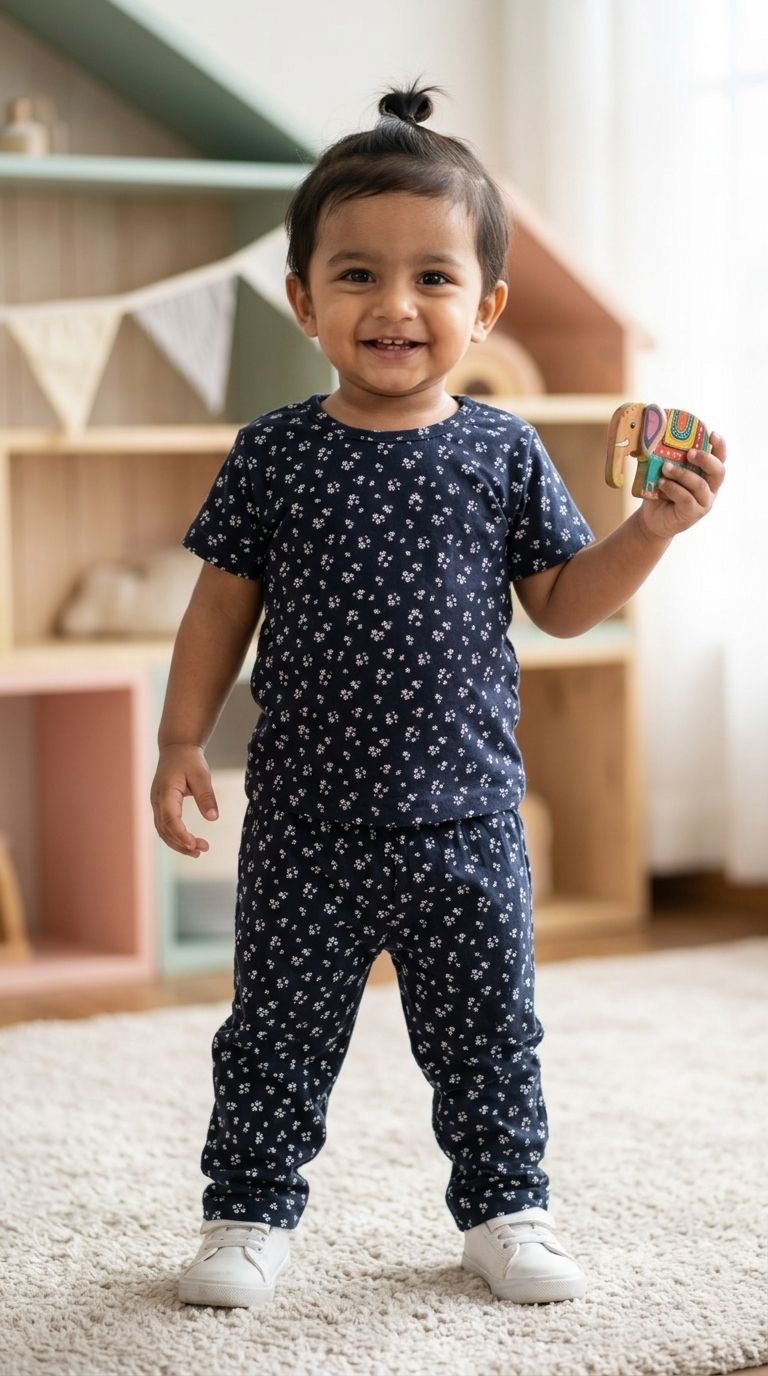Blue  Top & bottom  set (6 months-3 years)