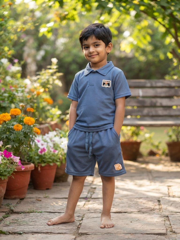 Dark grey T-Shirt & Short  set (1-6 years )