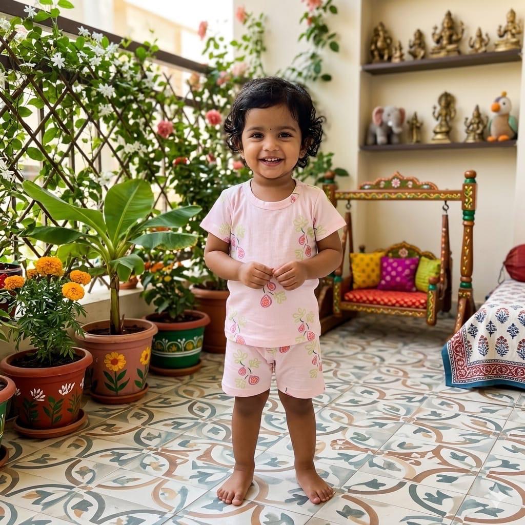Pink Short set (2-3 year )