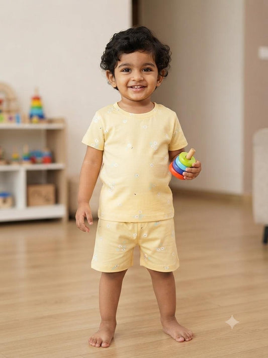 Yellow Short set (6 months-3 year)