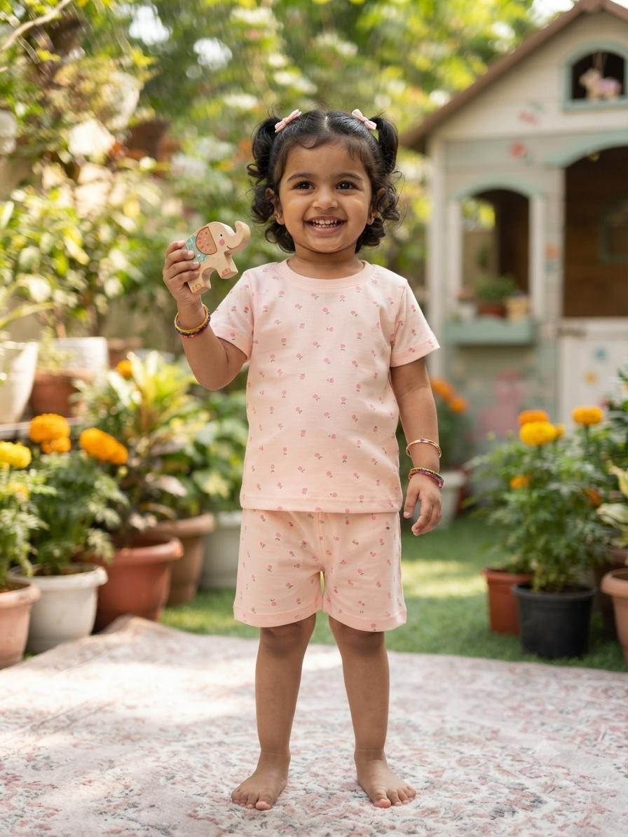 Pink short set (1-3 years)