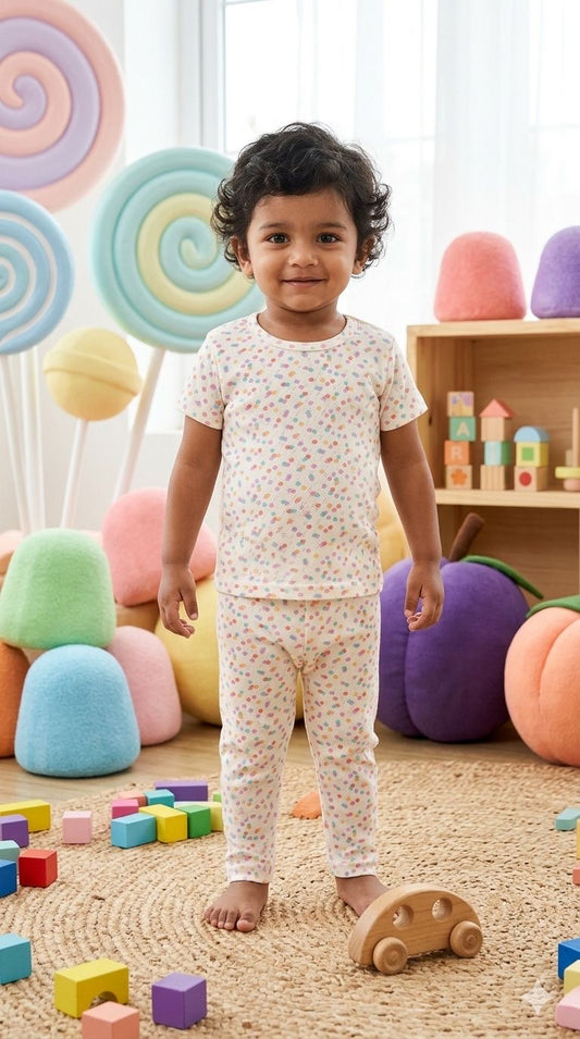 Colourful Top & bottom Set (2-5 years )