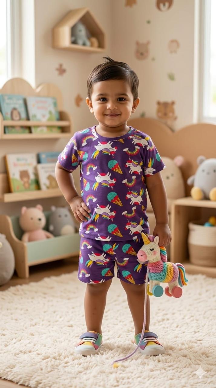 Unicorn Short set (1-3 year)