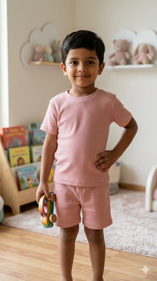 Stripes  Short  set (1-6 years )Code:SA