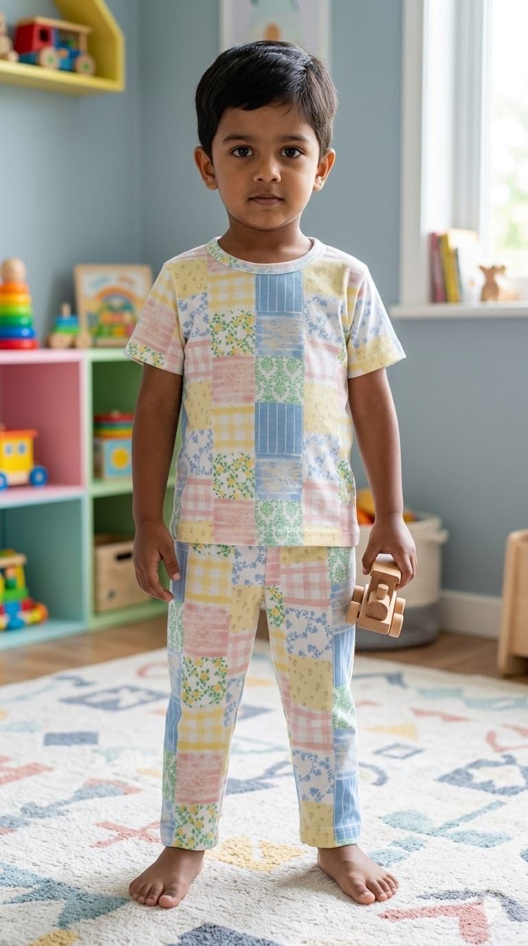 Square Top & bottom set (1- 3 years)